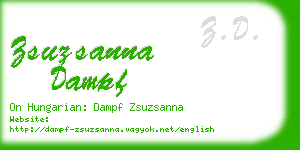 zsuzsanna dampf business card